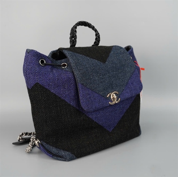 Balo Chanel đen phối xanh (25135168) KG +