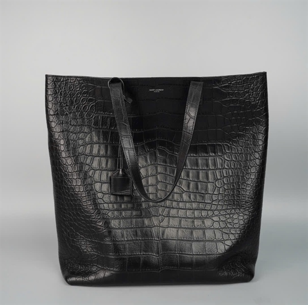 Túi YSL tote đen da trăn kèm ví (TCT591747) sz32 +