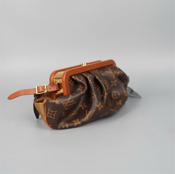 Túi LV Boursicot hoa nâu 2 màu ( PL0270) sz25 (HC) +