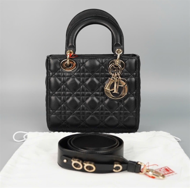 Túi Dior Lady đen kim cương (29-MA-0119) szS (HC) +