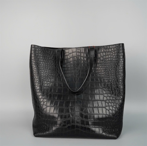 Túi YSL tote đen da trăn kèm ví (TCT591747) sz32 +
