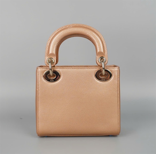 Túi Dior Lady nâu da thằn lằn (02-MA-0210) szmini (HC) +