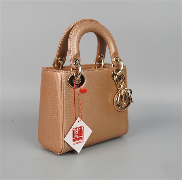 Túi Dior Lady nâu da thằn lằn (02-MA-0210) szmini (HC) +