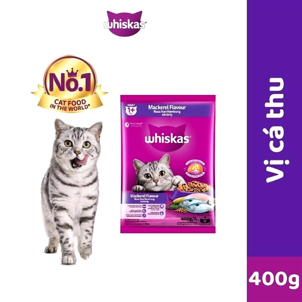 Hạt Whiskas cho mèo trưởng thành 400g
