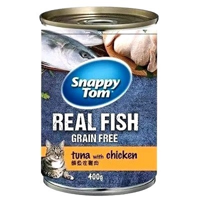 Pate Snappy Tom Real Fish cho mèo 400g