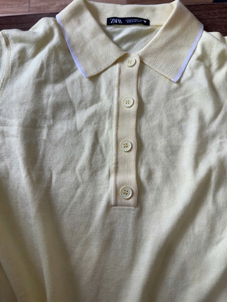 ÁO THUN ZARA VÀNG SIZE S VÀ M
