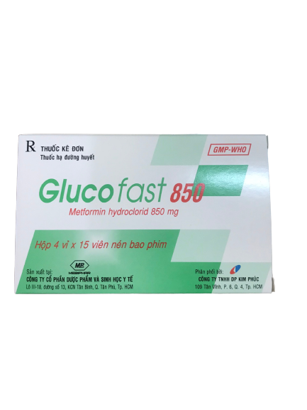 Glucofast 850mg mebiphar (h/60v)