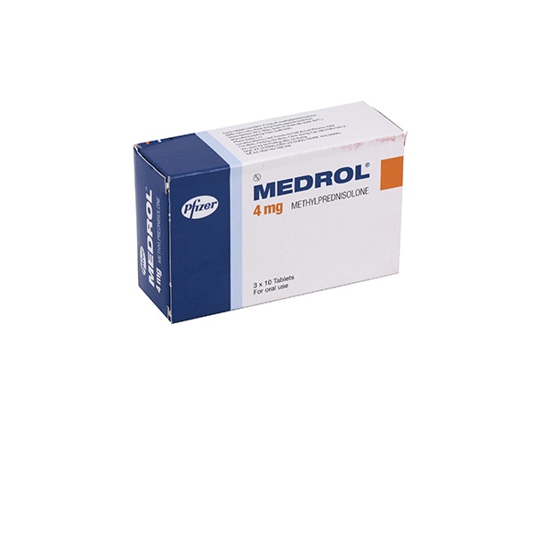 Medrol 4mg pfizer (h/30v)