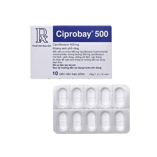 Ciprobay 500mg bayer (h/10v)