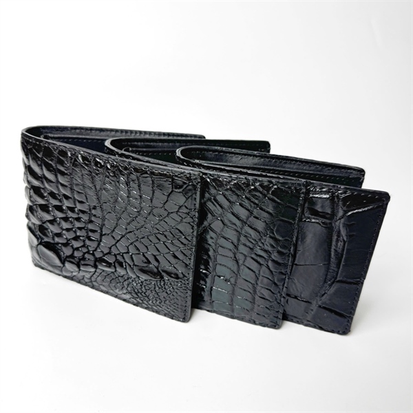 6-HAA-ĐEN-Ví da cá sấu-(A500.241124)