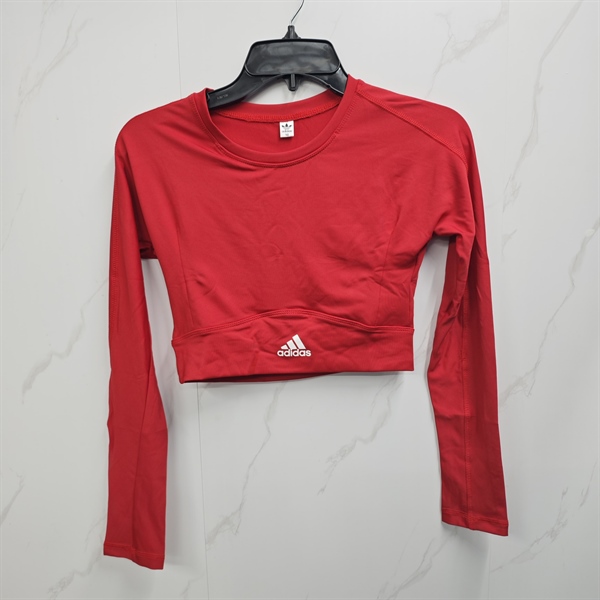 Áo croptop ADIDAS tay dài hai lớp