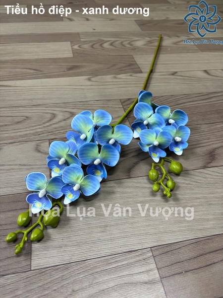 Tiểu hồ điệp - xanh dương - Hồ điệp, lan - Hoa Lụa Vân Vượng