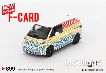 [SGTVN] Mini GT Card version MGT00899 Volkswagen ID. Buzz Prototype "Rainbow"