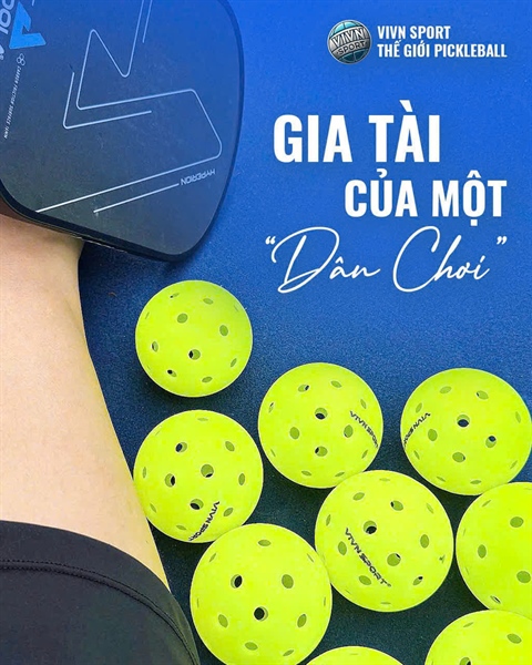 Bóng thi đấu PICKLEBALL VIVN cao cấp màu xanh (38K/Quả)