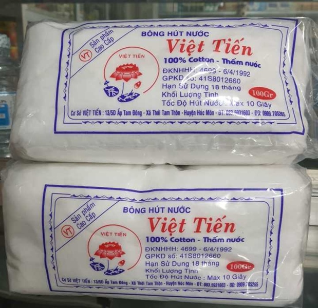Bông y tế việt tiến (g/100gr)
