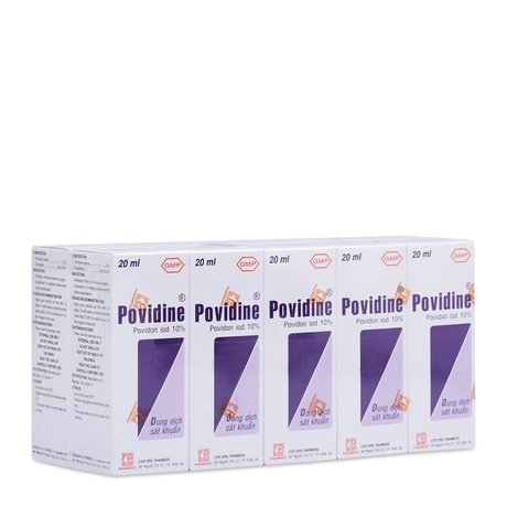 Povidine 10% pharmedic (lốc/10c/20ml)