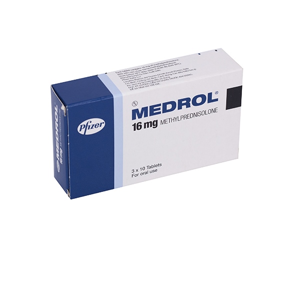Medrol 16mg pfizer (h/30v)