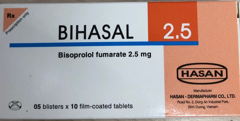 Bihasal bisoprolol 2.5mg hasan (h/50v)