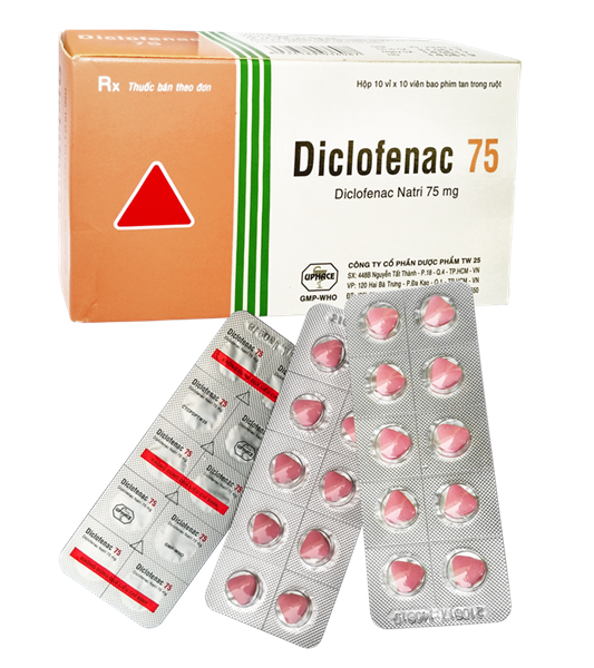 Diclofenac 75mg uphace (h/100v)