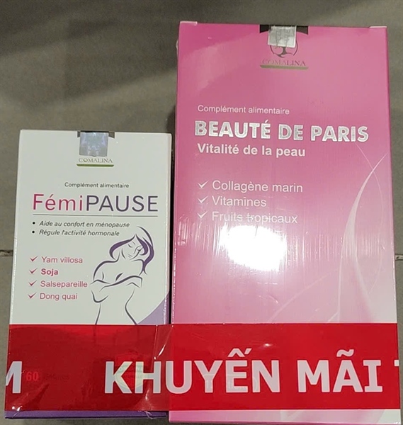 Combo FemiPAUSE (Lọ*60viên) tặng Beaute De Paris (Hộp 12 gói) - Pháp