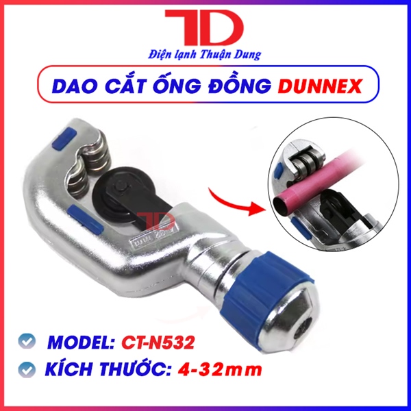 DAO CẮT ỐNG ĐỒNG DUNNEX, MODEL CT-532, (4 -32mm) - thùng 50 cái (Cái)