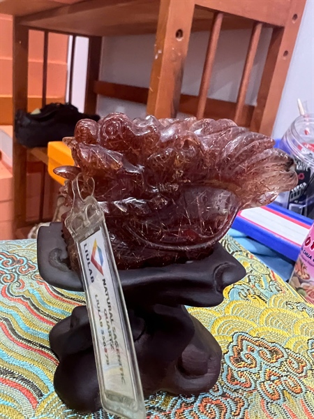 Long thủ thạch anh tóc nâu ( 556878) KG+