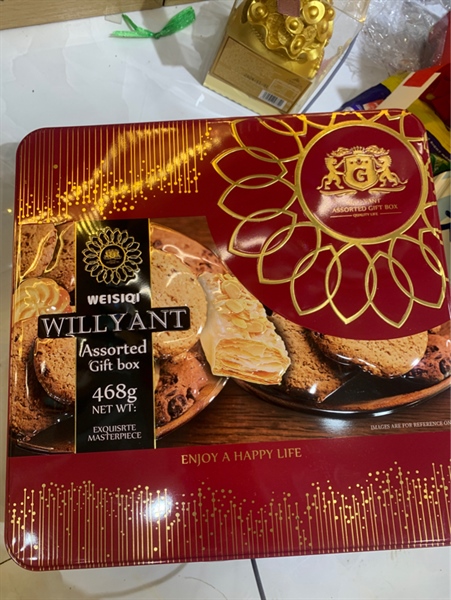 Bánh hộp thiếc willyant 468g thùng 12 hộp