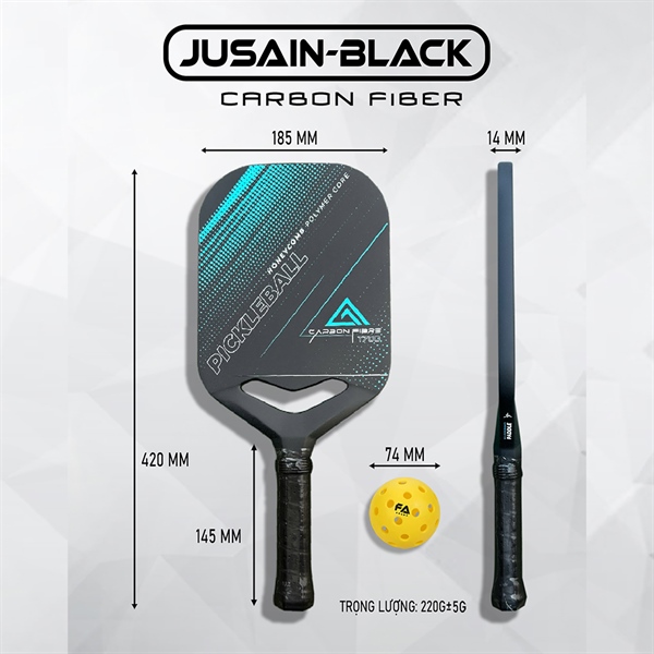 Vợt PICKLEBALL FA JUSAIN sợi carbon (1290K/Vợt)