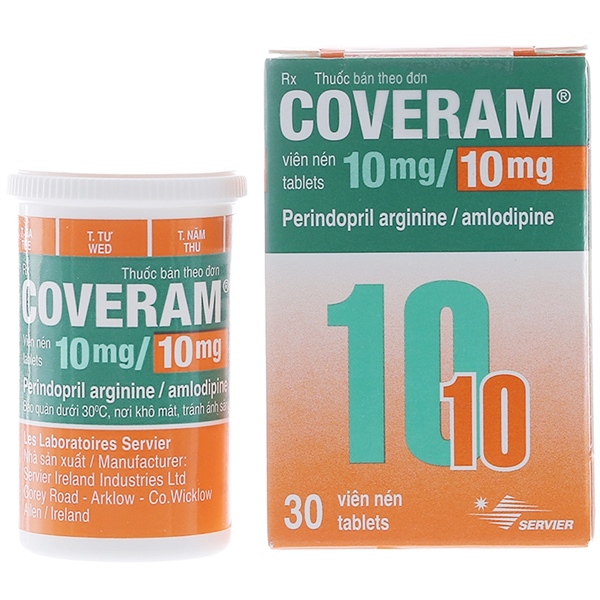 Coveram 10mg/10mg Servier (L/30v)