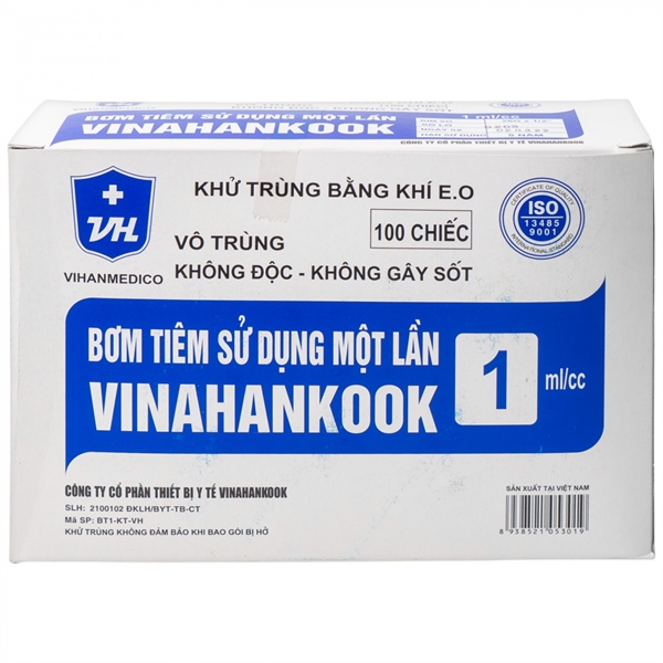 Bơm tiêm 1cc vinahankook (h/100c)