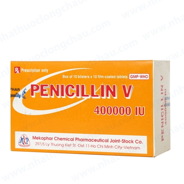 Penicilin v 400.000 iu mekophar (h/100v)
