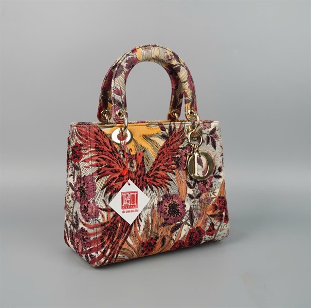 Túi Dior Lady hình phượng đính cườm (02-MA-1119) szM (HC) +