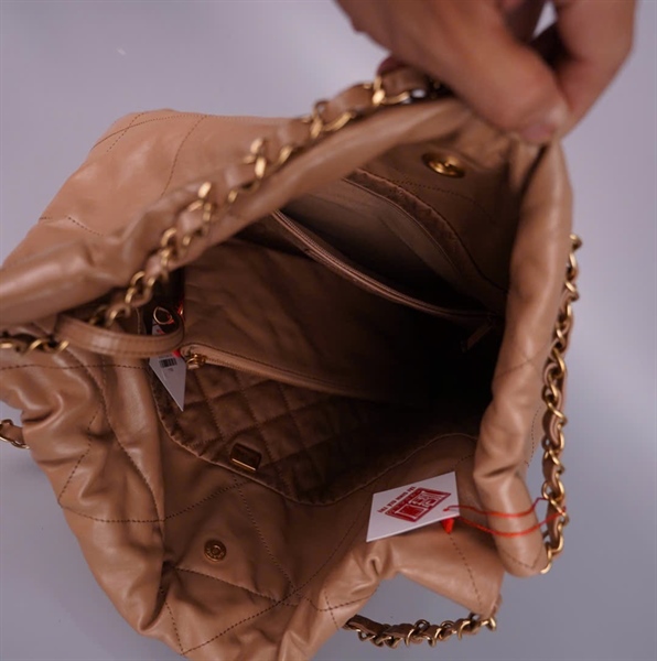 Túi Chanel Hobo nude kèm ví (H45G7AT4) sz34 (HC) +