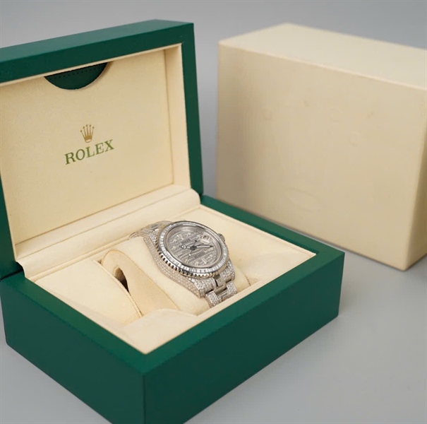 Đồng hồ Rolex bạc mặt tròn (24G5W129) sz40 (HC) +