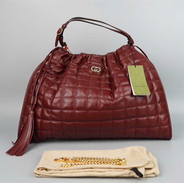 Túi GG dây rút màu nâu đỏ sz50 KG+