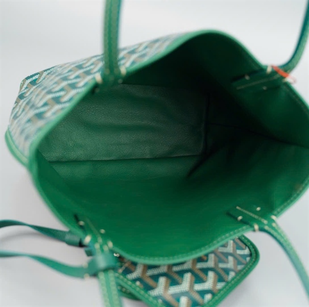 Túi Goyard xanh kèm ví sz21 KG+