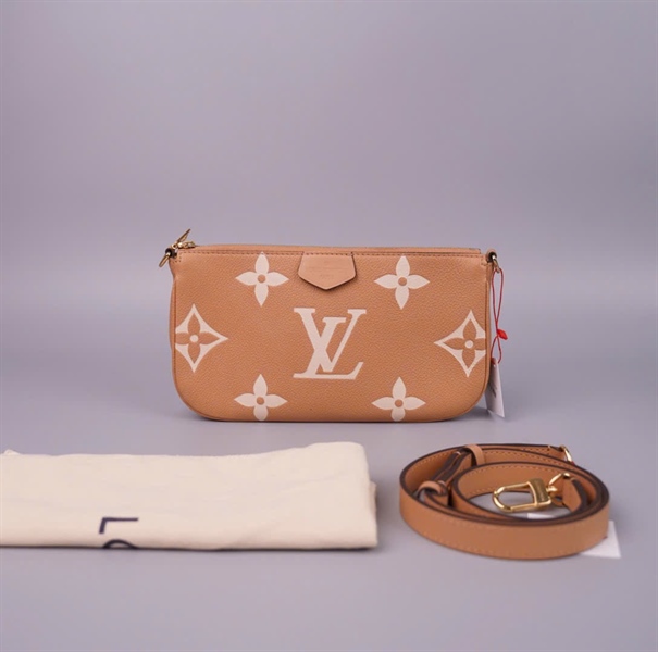 Túi LV Multi Pochette (sét 2) da bê hoa vàng sz 22-20 (HC) +