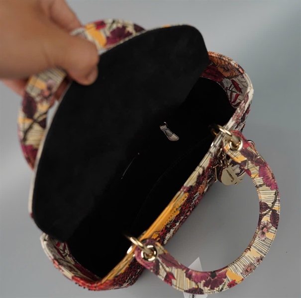 Túi Dior Lady hình phượng đính cườm (02-MA-1119) szM (HC) +