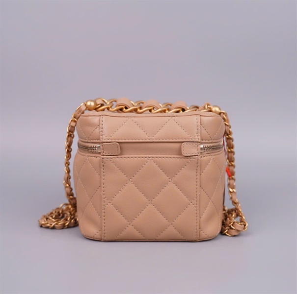 Túi Chanel Vanity màu nude (UG185U5H) sz 14 KG+