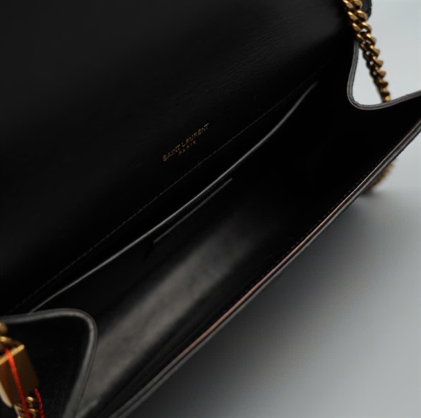 Túi YSL đen đính đá màu (IDN513074-0218) sz24 KG+