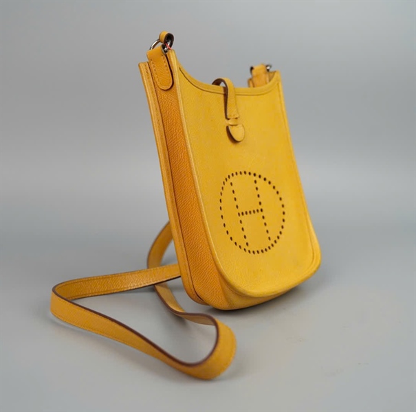 Túi Hermes màu vàng sz17 KG+