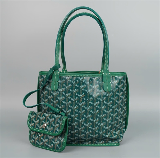 Túi Goyard xanh kèm ví sz21 KG+