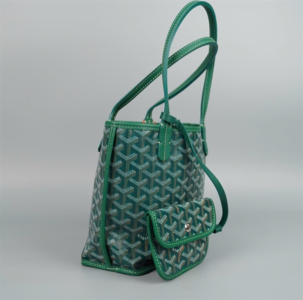 Túi Goyard xanh kèm ví sz21 KG+