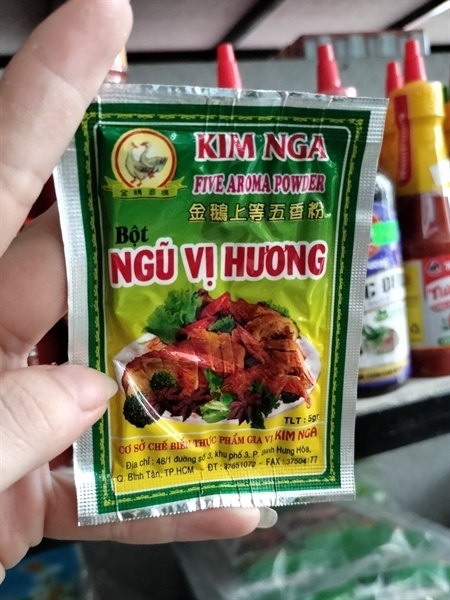 Ngũ Vị Hương kim quy 3g 100gói/hộp