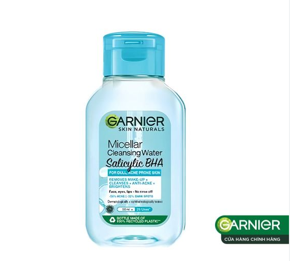 [50ML-XANH]TẨY TRANG GARNIER XANH DƯƠNG BHA - 50ML