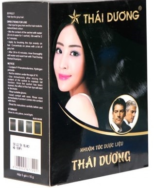 Nhuộm tóc dược liệu đen thái dương (h/5gói)