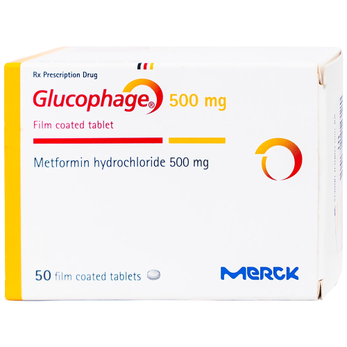 Glucophage 500mg - merck (h/50v)