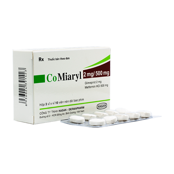 Comiaryl 2mg/500mg hasan (h/30v)