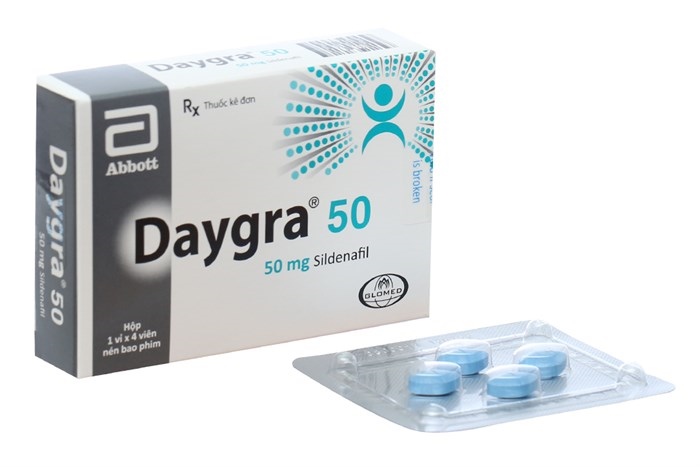 Daygra 50 sildenafil abbott (hộp/4viên nén)