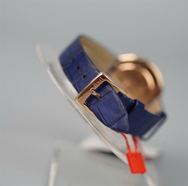 Đồng hồ Piaget mặt tròn quai xanh (1248814) sz34 (HC) +